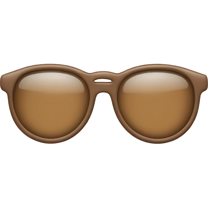 old glasses in pastel brown colors emoji