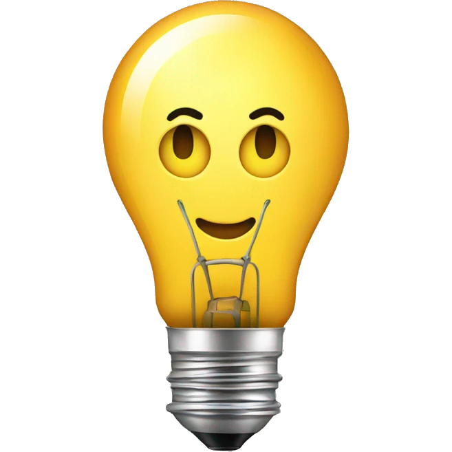 bulb on emoji
