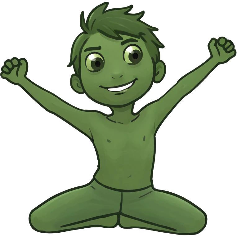 A boy doing the splits emoji