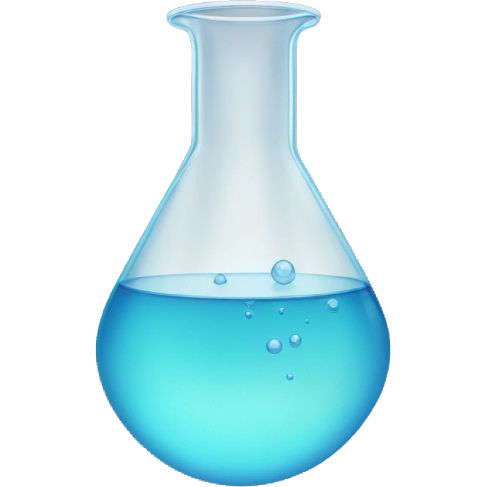 beaker clear water with drain facing up emoji