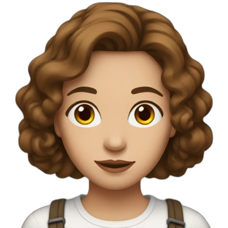 A women with Brown hair and her name is Léonie emoji