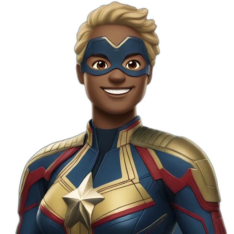 Captain marvel happy emoji