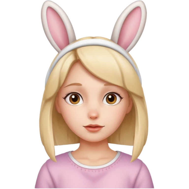 girl with bunny ears emoji