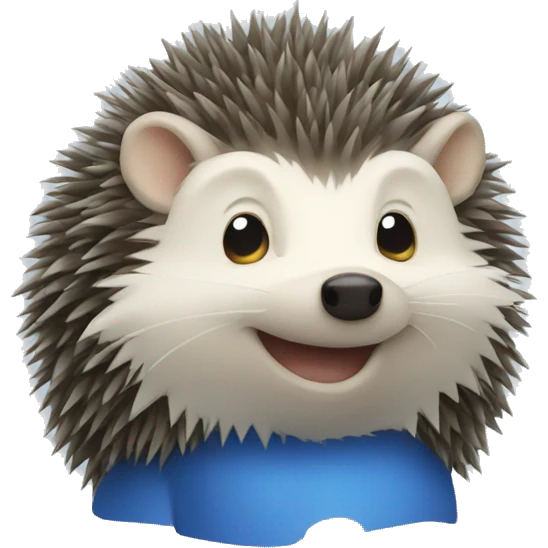 blue hedgehog emoji