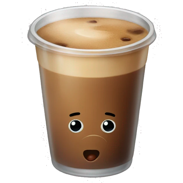 Iced coffee emoji