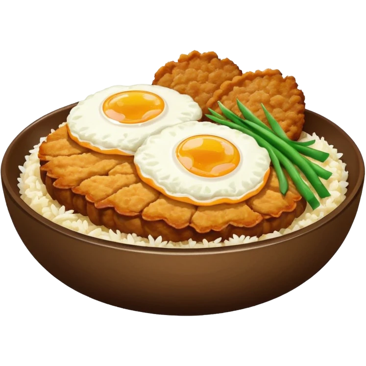 katsudon in a bowl emoji