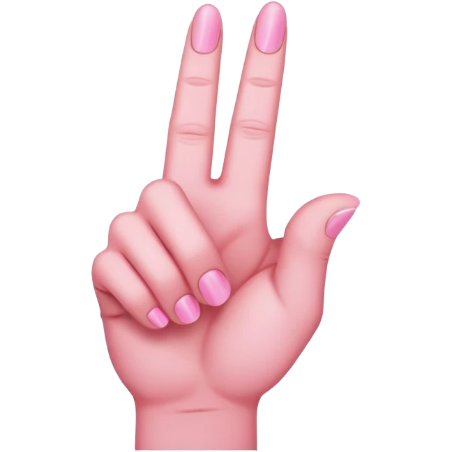 middle finger pink emoji