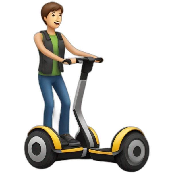  Segway avec personne emoji