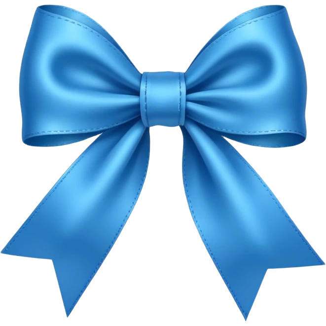 blue ribbon emoji