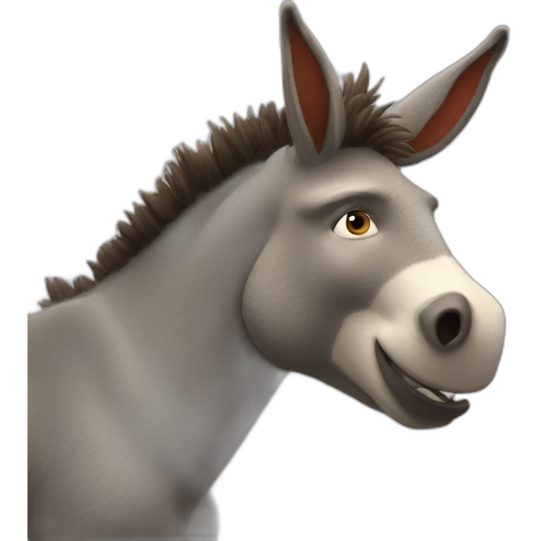donkey from shrek kissing the dragon emoji
