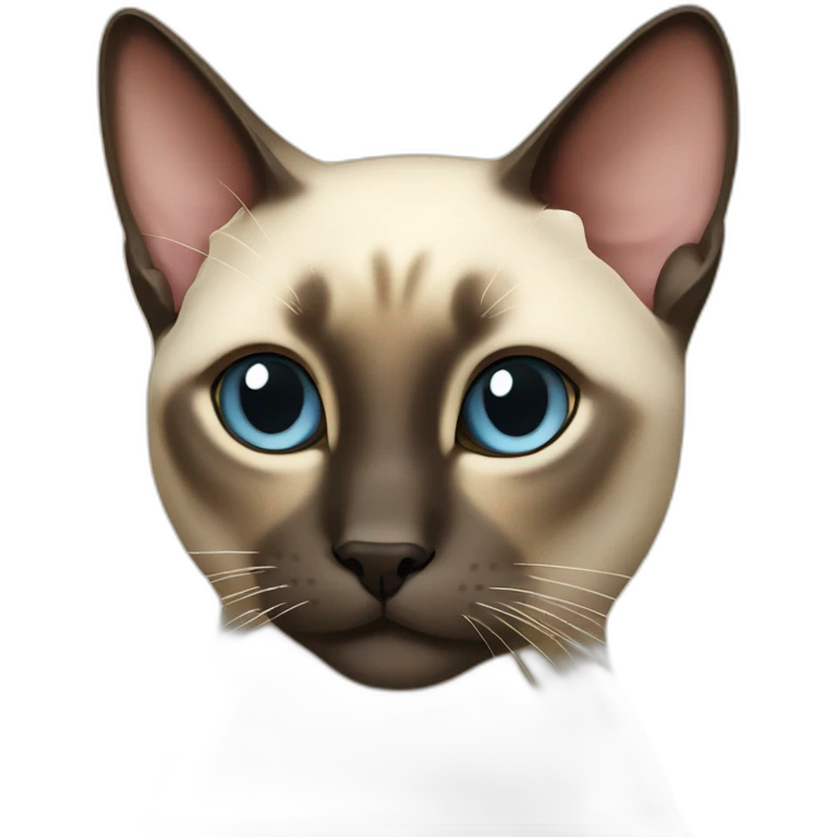 Rich siamese cat emoji