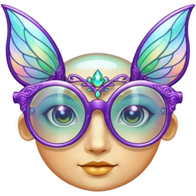 glasses with fae emoji