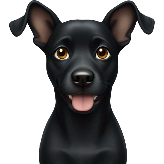 Black dog emoji