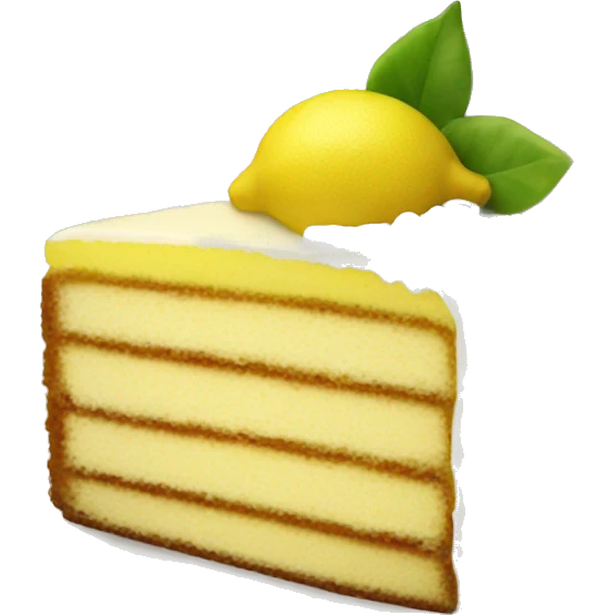 Lemon cake emoji