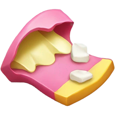 Chewed up piece of gum  emoji