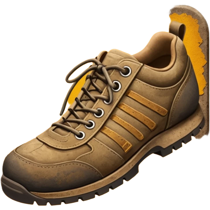 generate a ultra realistic cinematic shoe print-style inscription "ИСТОРИЧЕСКИЙ" emoji
