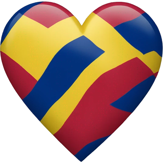 Colombian flag into a Heart emoji