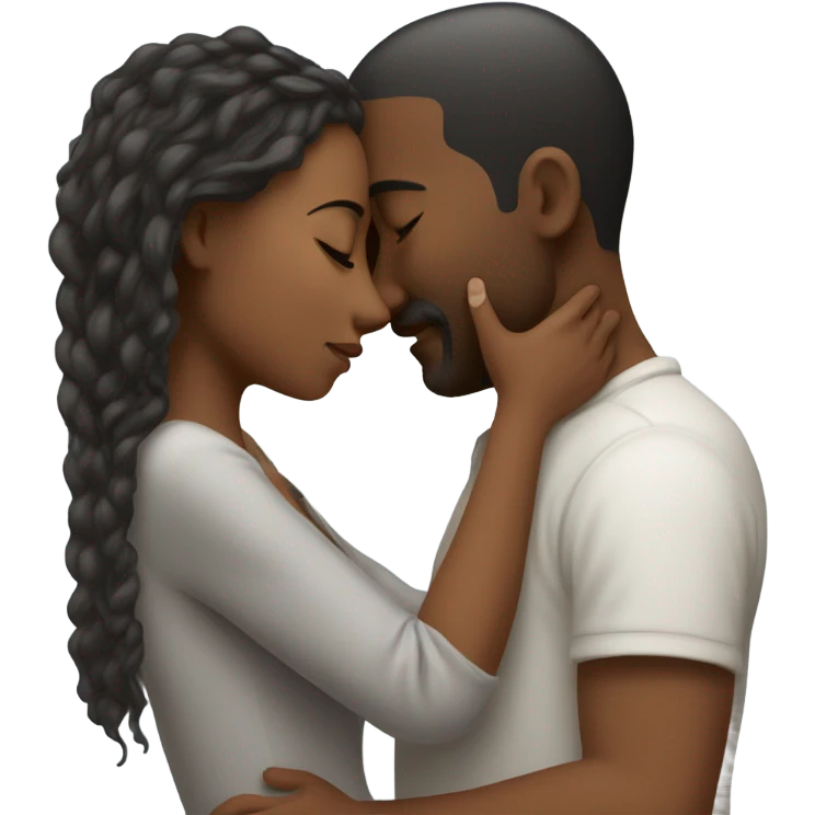 Couple kissing emoji
