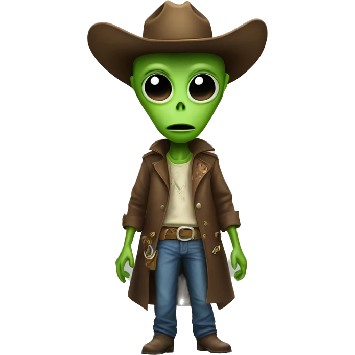alien with a cowboy hat  emoji