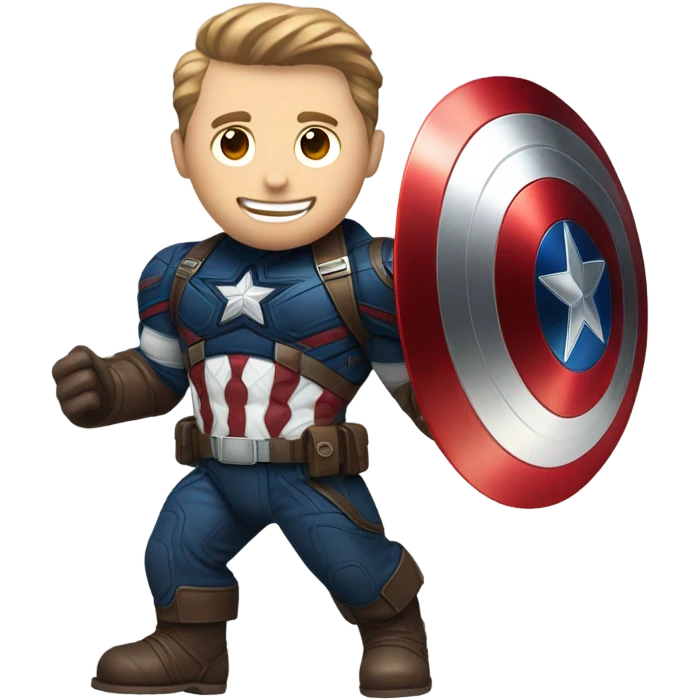 captain america real size whole body emoji