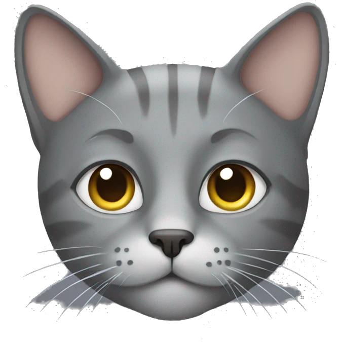 Grey cat emoji
