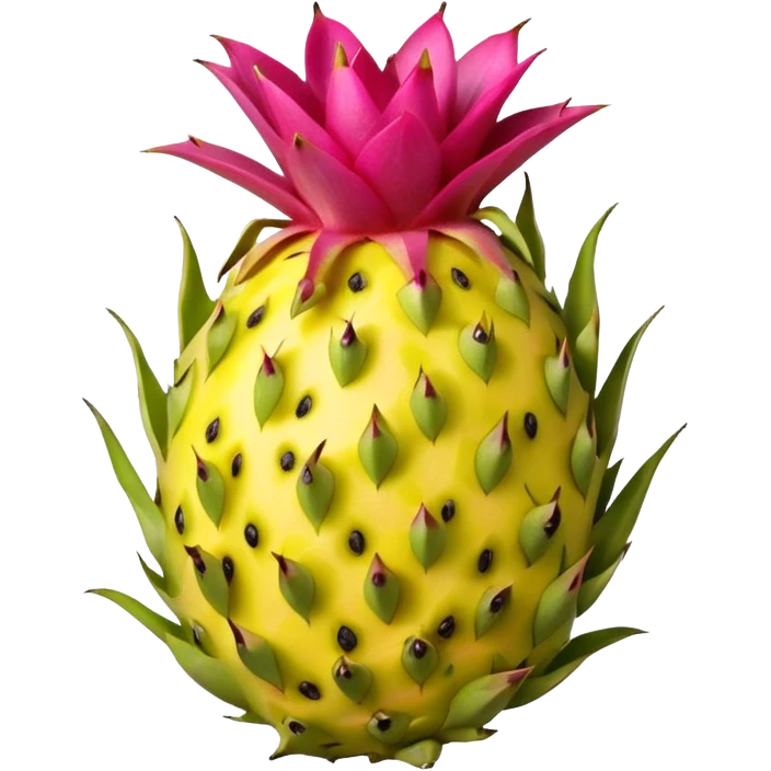 dragon fruit yellow emoji