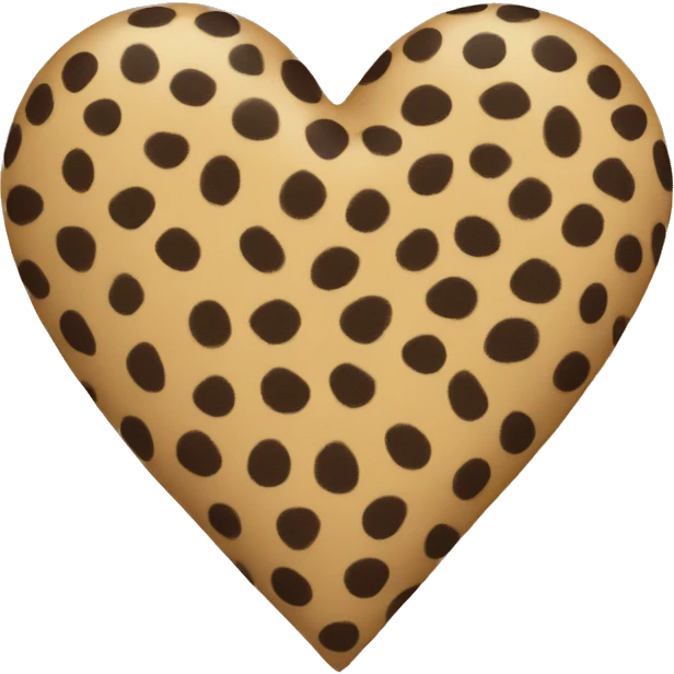cheeta print heart emoji