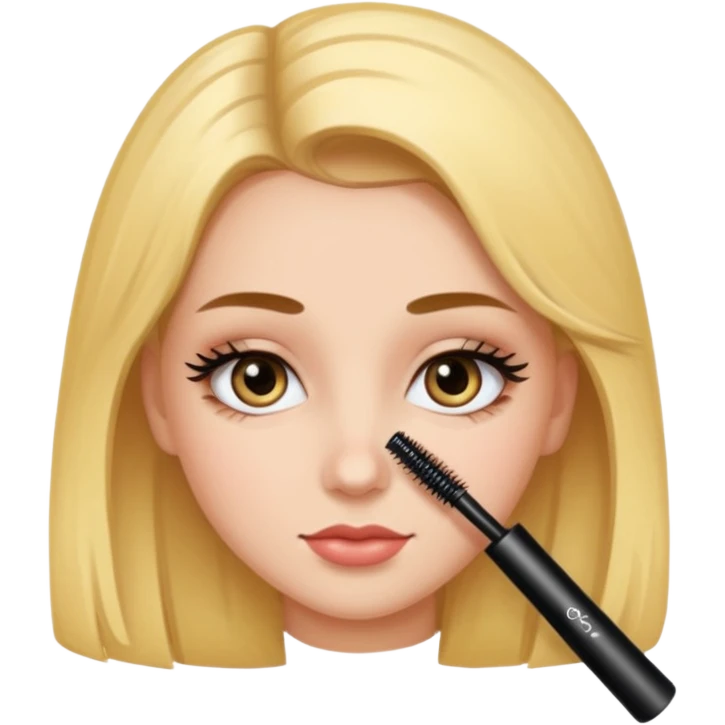 Girl with a mascara  emoji