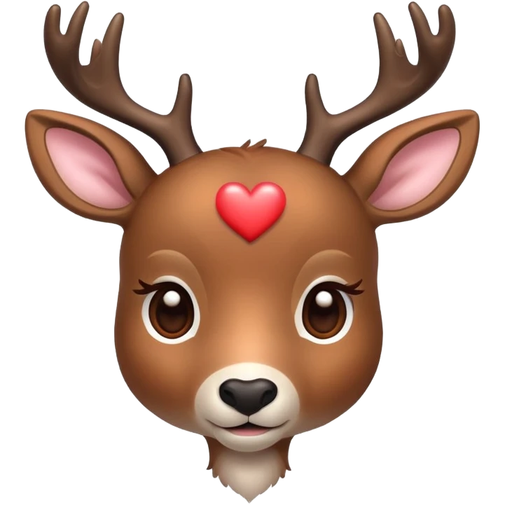 Deer with a heart emoji