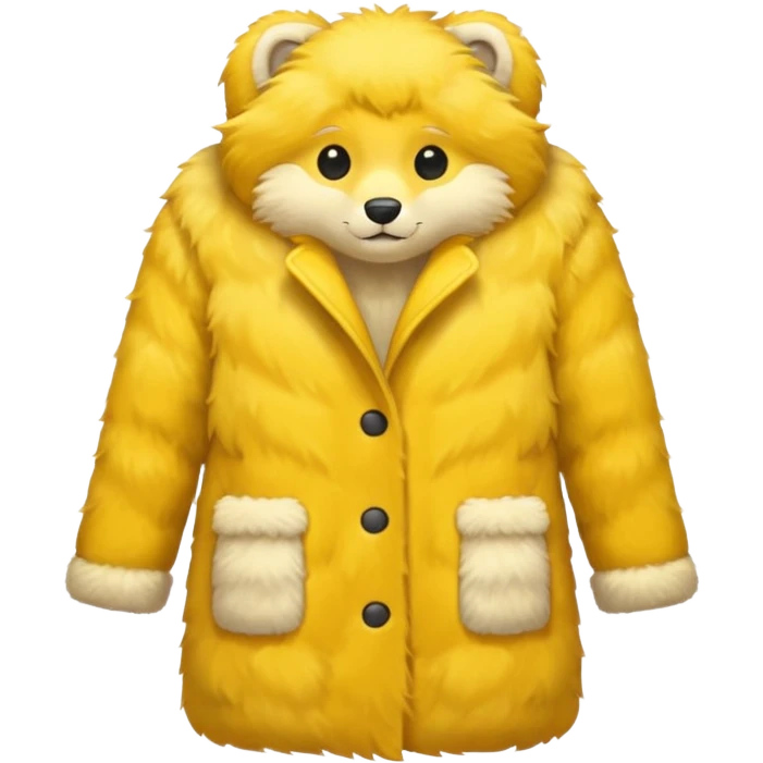 yellow fur coat emoji