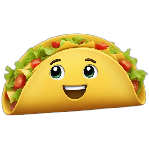 excited taco emoji