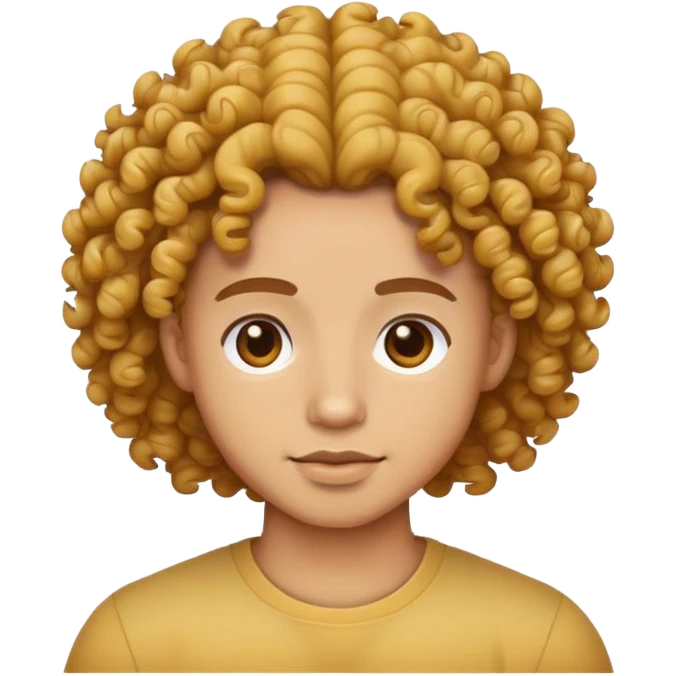 light skin curly hair emoji