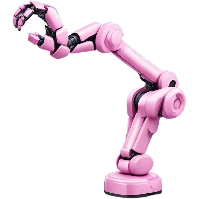pink robotic arm emoji