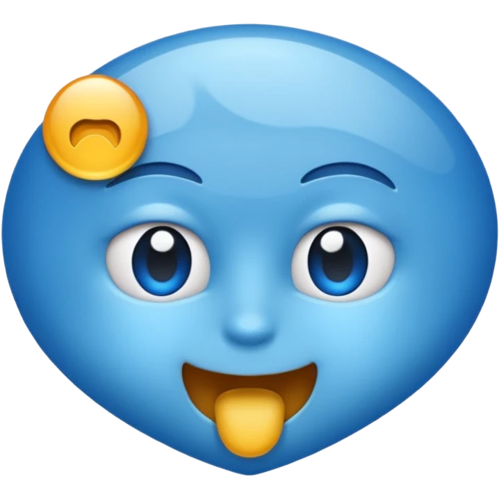 Point bleu emoji