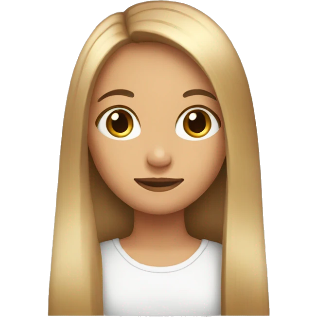 girl with long straight hair over her shoulder  emoji