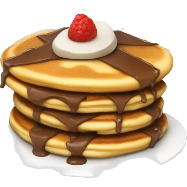 Pancakes with Nutella  emoji