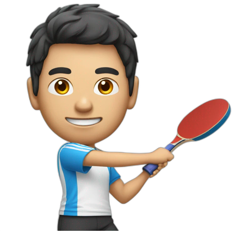asian argentinian ping pong champ emoji