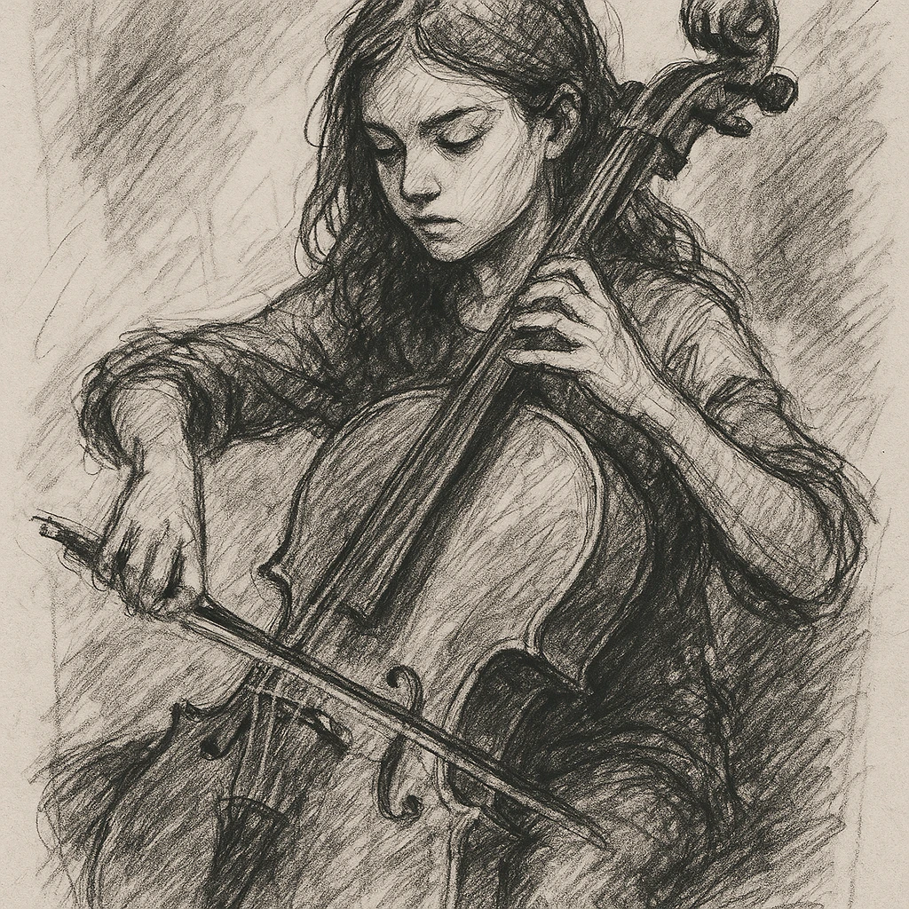 girl playing cello emoji