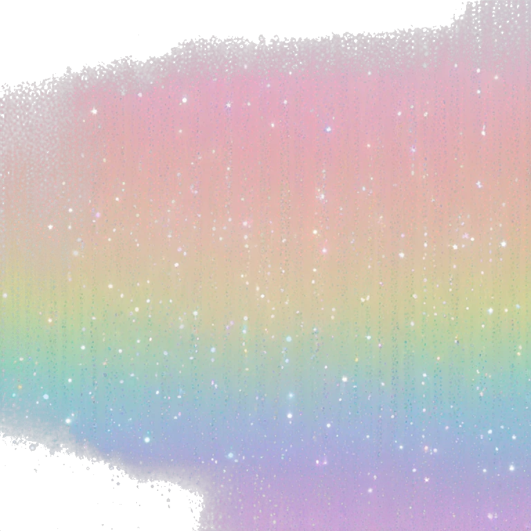 Shiny Iridescent Pastel Glittery Sparkle Rainbow emoji