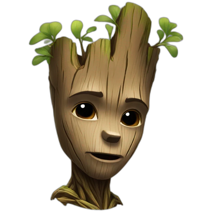 groot kiss emoji