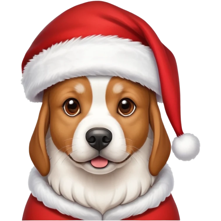 Christmas dog emoji