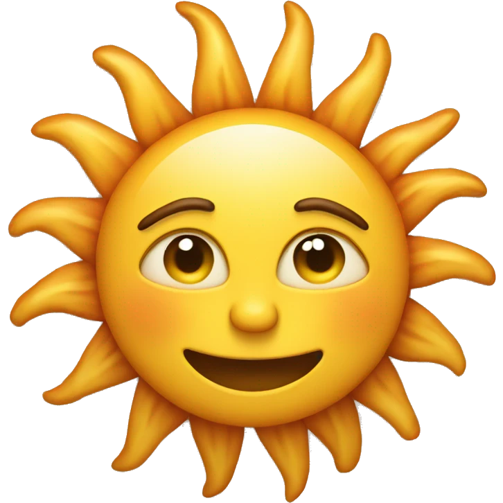 Sun as a Human being emoji