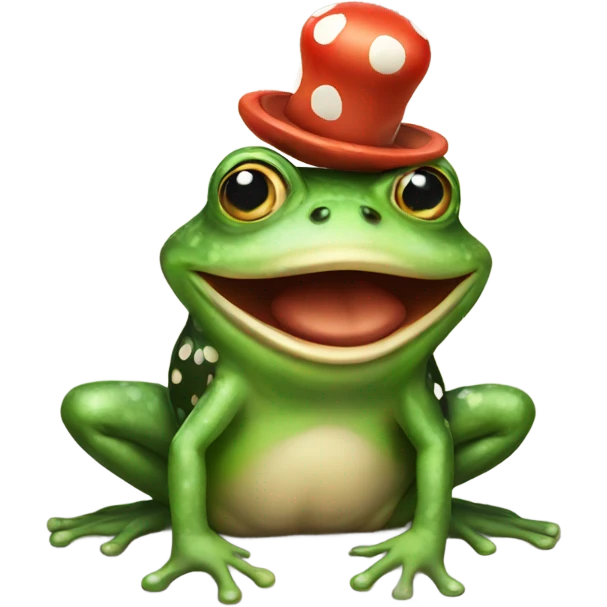 Clown frog  emoji