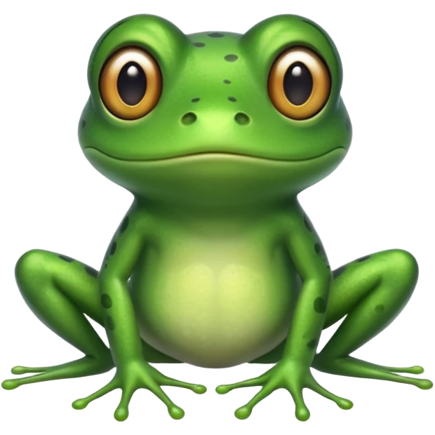 Thin frog with frog body emoji