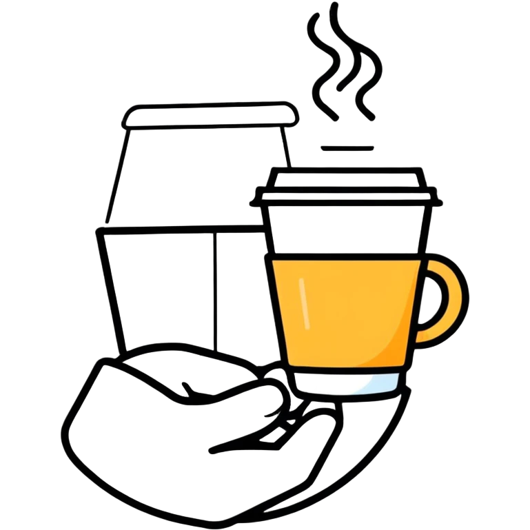 Me and my caffe in the morning emoji