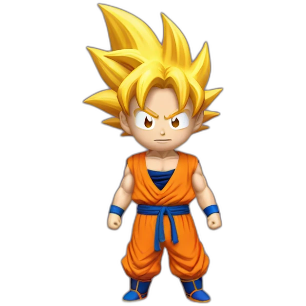 Goku chauve et malade emoji