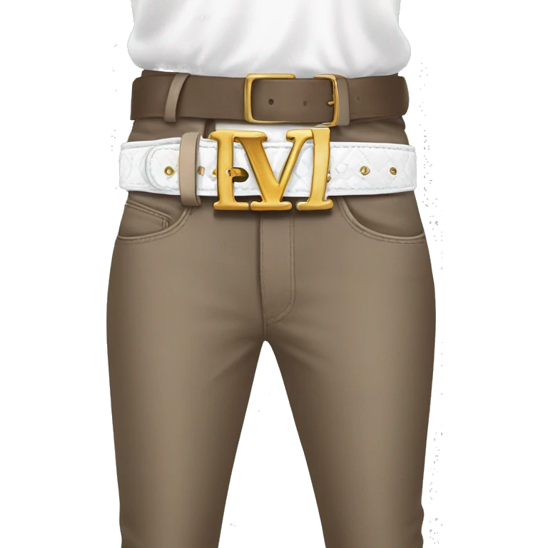 realistic-white-luis-vuitton-belt emoji