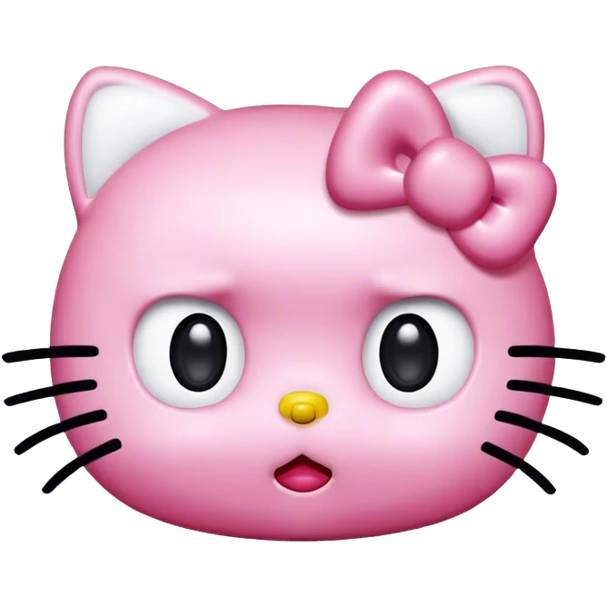 Shocked hello kitty  emoji