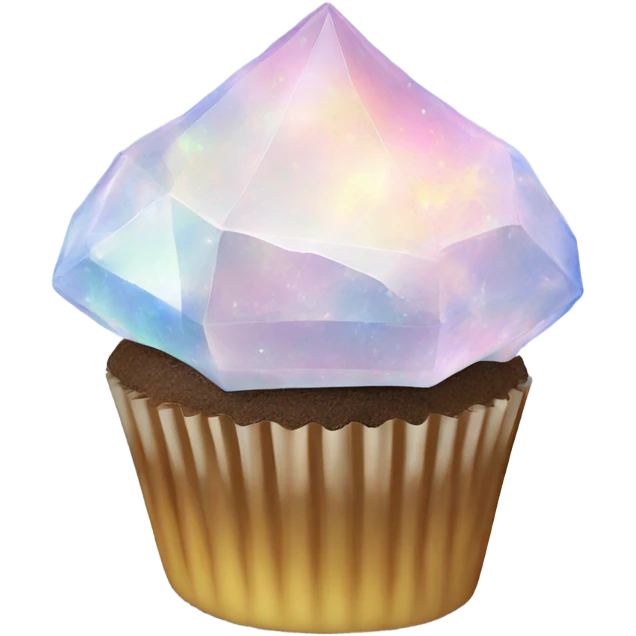opal crystal gemstone cupcake emoji