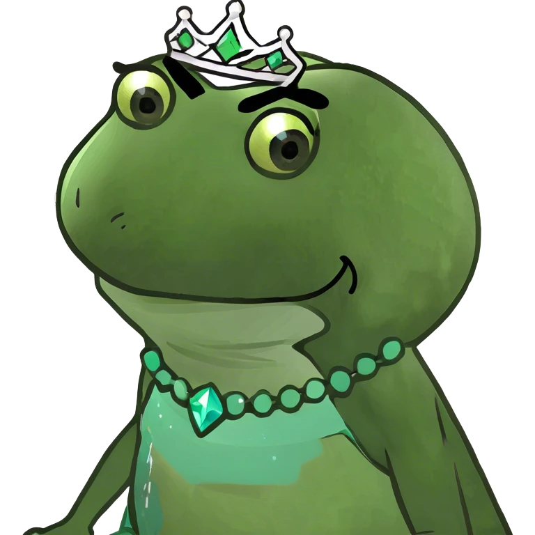 Princess frog  emoji